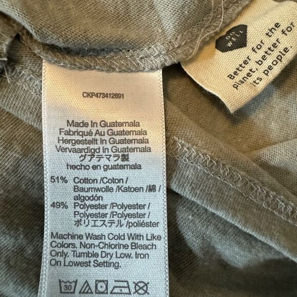 Madewell Knot Front Tee in Gray Medium - Picture 6 of 7